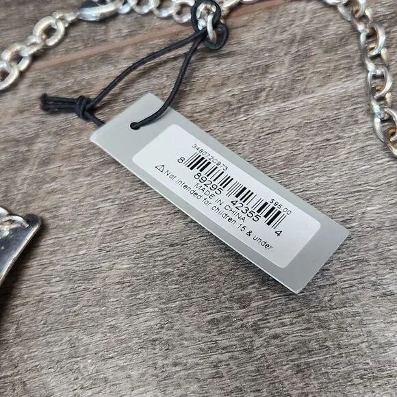 Robert Lee Morris RLM Studio Soho collection Collar Necklace Hammered Finish - Picture 7 of 9